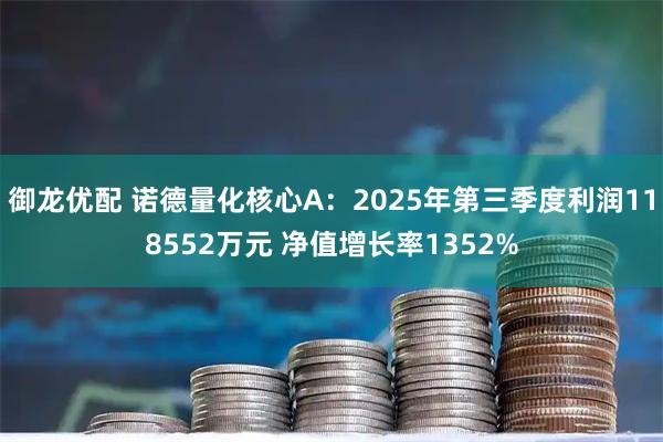 御龙优配 诺德量化核心A：2025年第三季度利润118552万元 净值增长率1352%