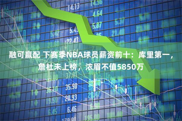 融可赢配 下赛季NBA球员薪资前十:库里第一,詹杜未上榜,浓眉不值5850万